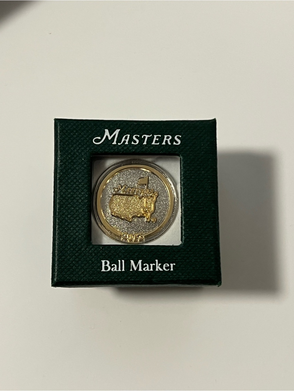 Masters Gold & Silver Augusta Map Ball Marker